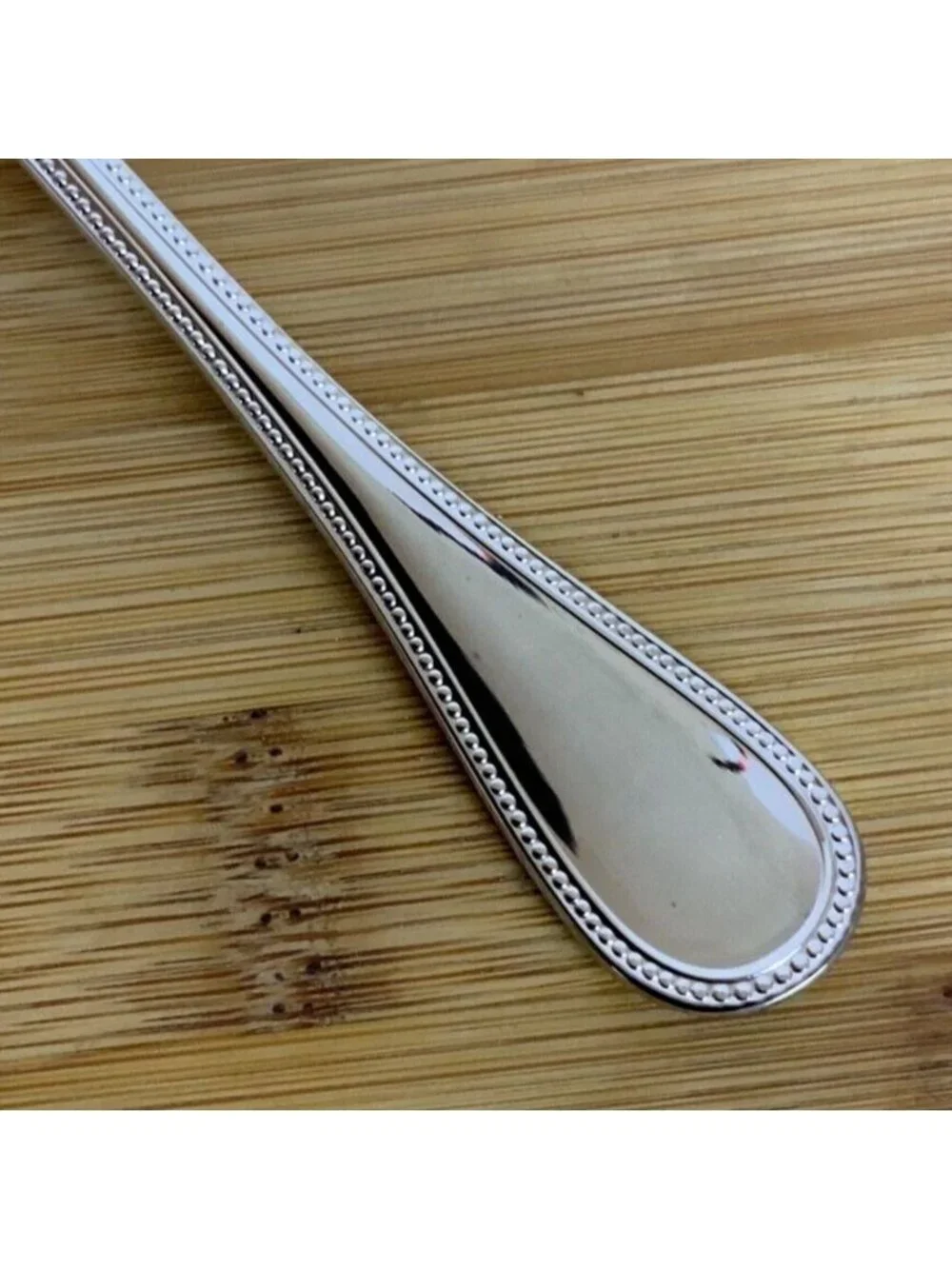 Christofle France Perles Silverplate Teaspoon Discontinued Flatware New